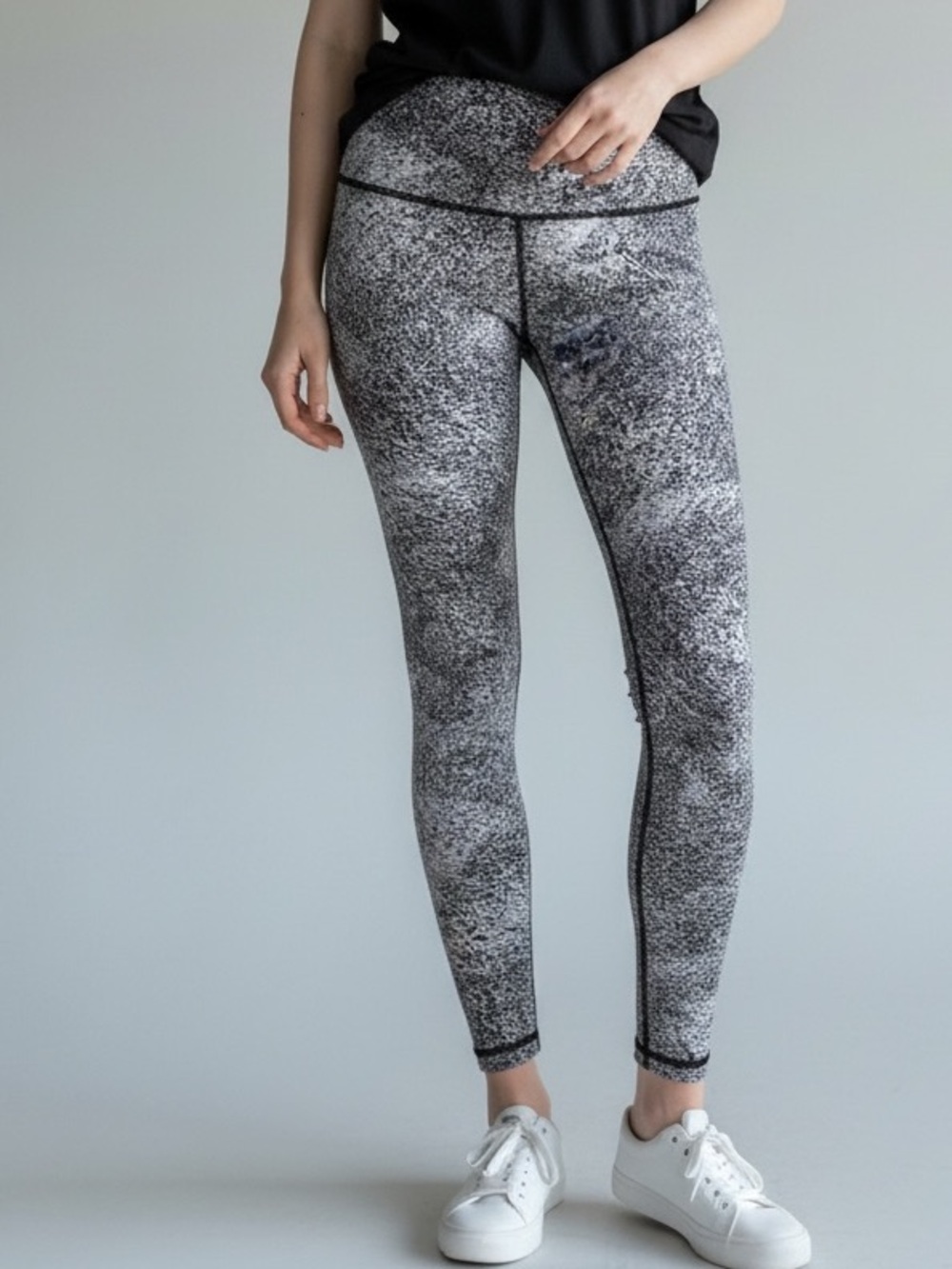 Lululemon Women's Wunder Under High Rise Leggings Luon Spray Jacquard